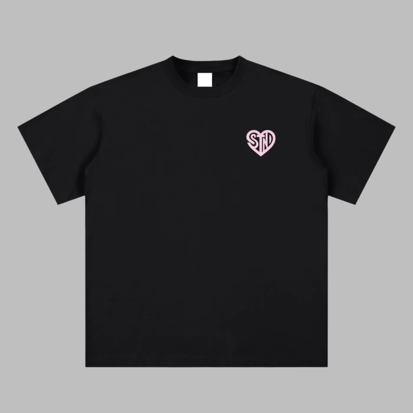 Soft Pink Heart Logo Tee
