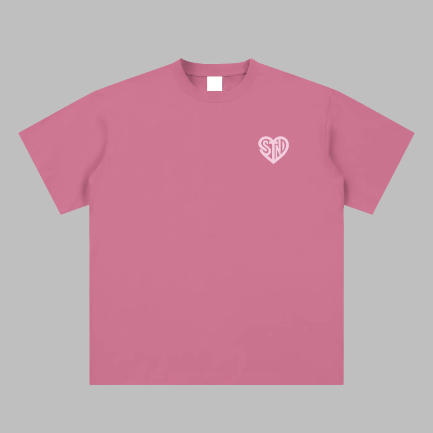 Soft Pink Heart Logo Tee
