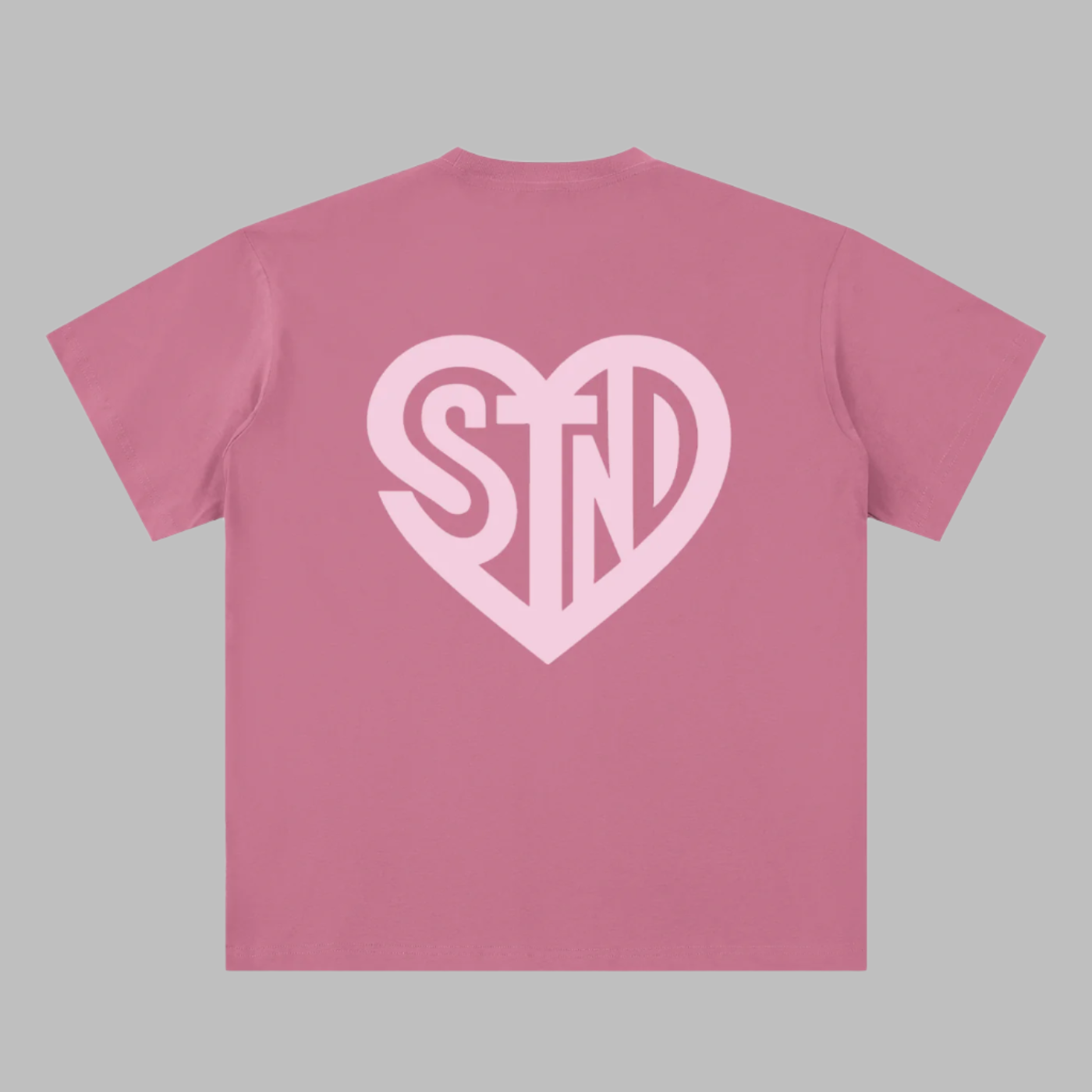 Soft Pink Heart Logo Tee
