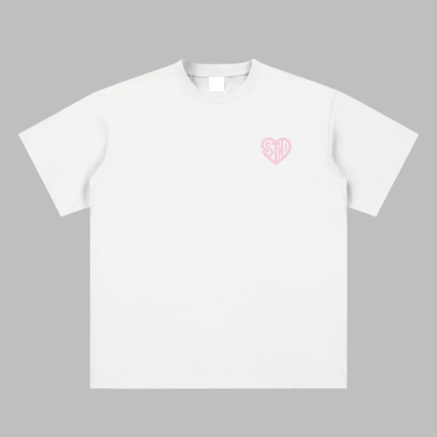 Soft Pink Heart Logo Tee