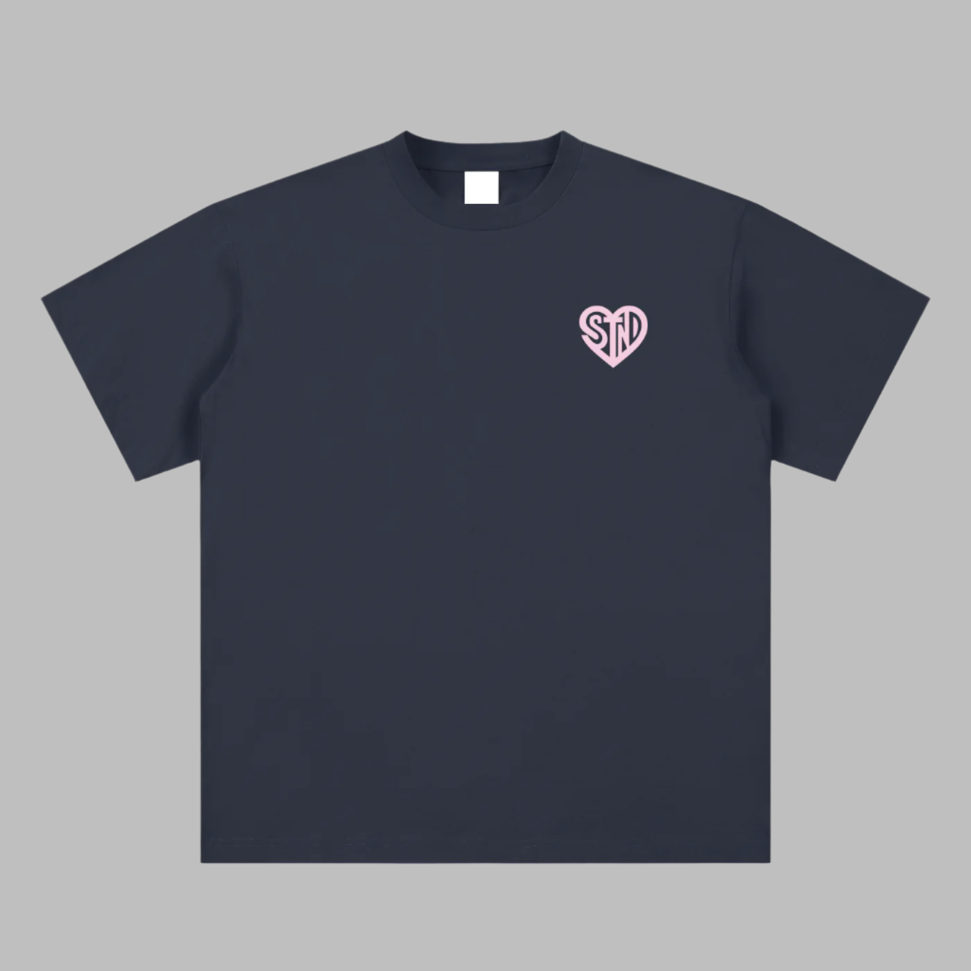 Soft Pink Heart Logo Tee