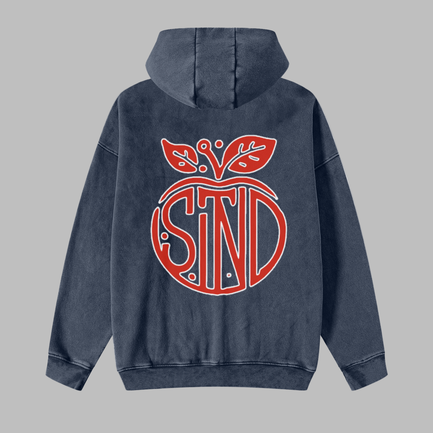 Vintage Wash Double Zipper Hoodie