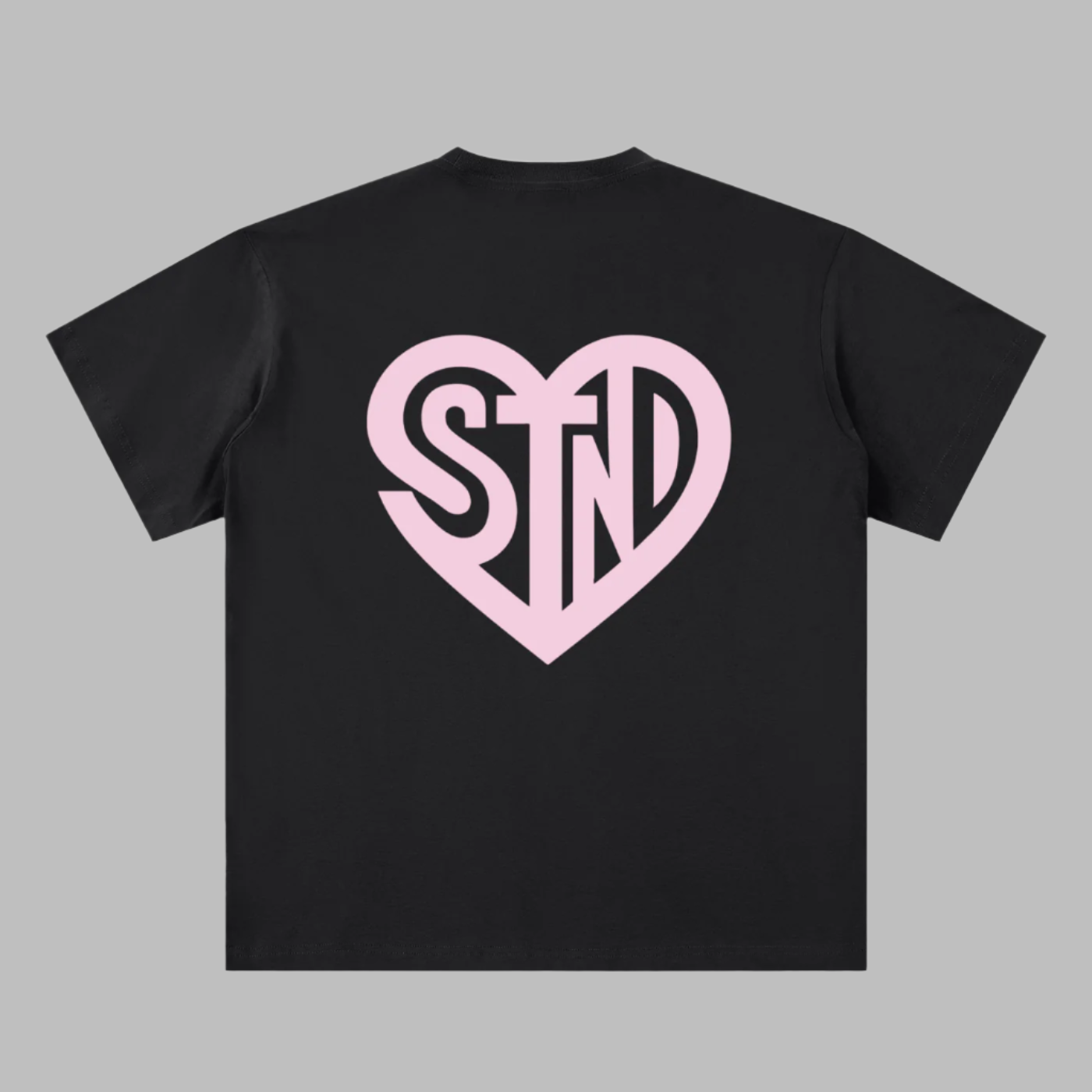 Soft Pink Heart Logo Tee