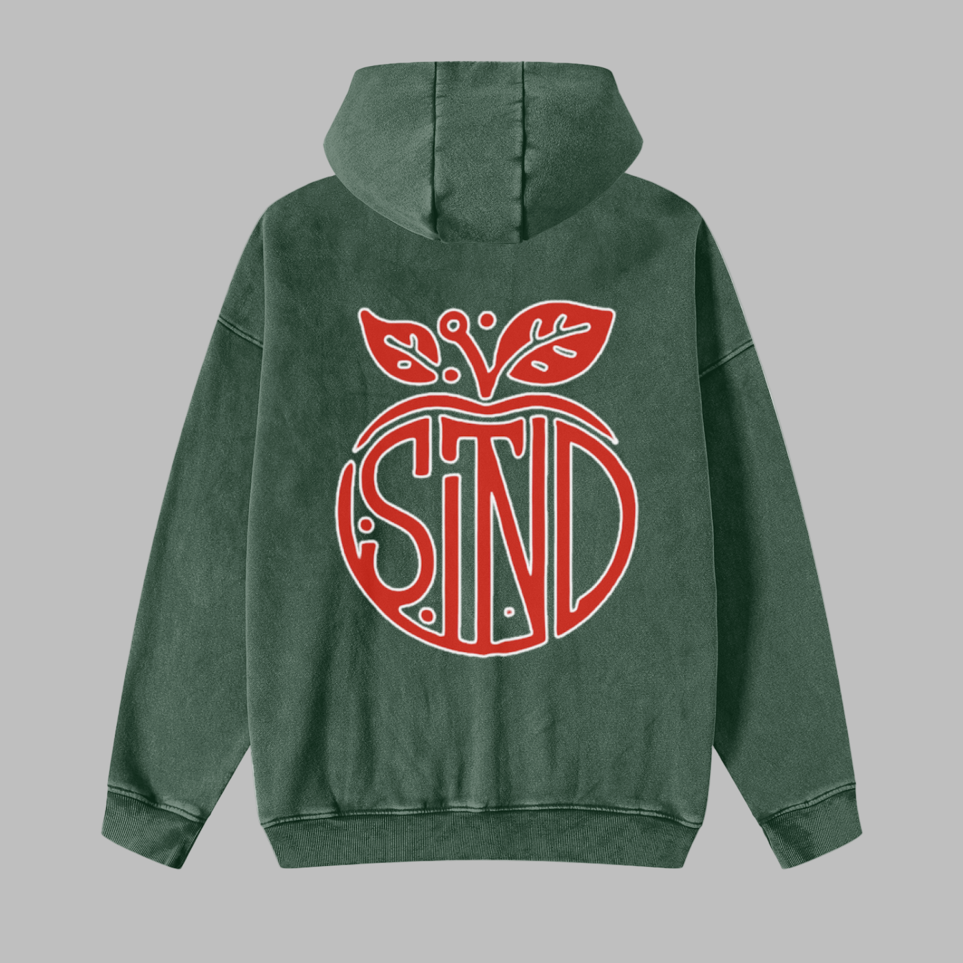 Vintage Wash Double Zipper Hoodie