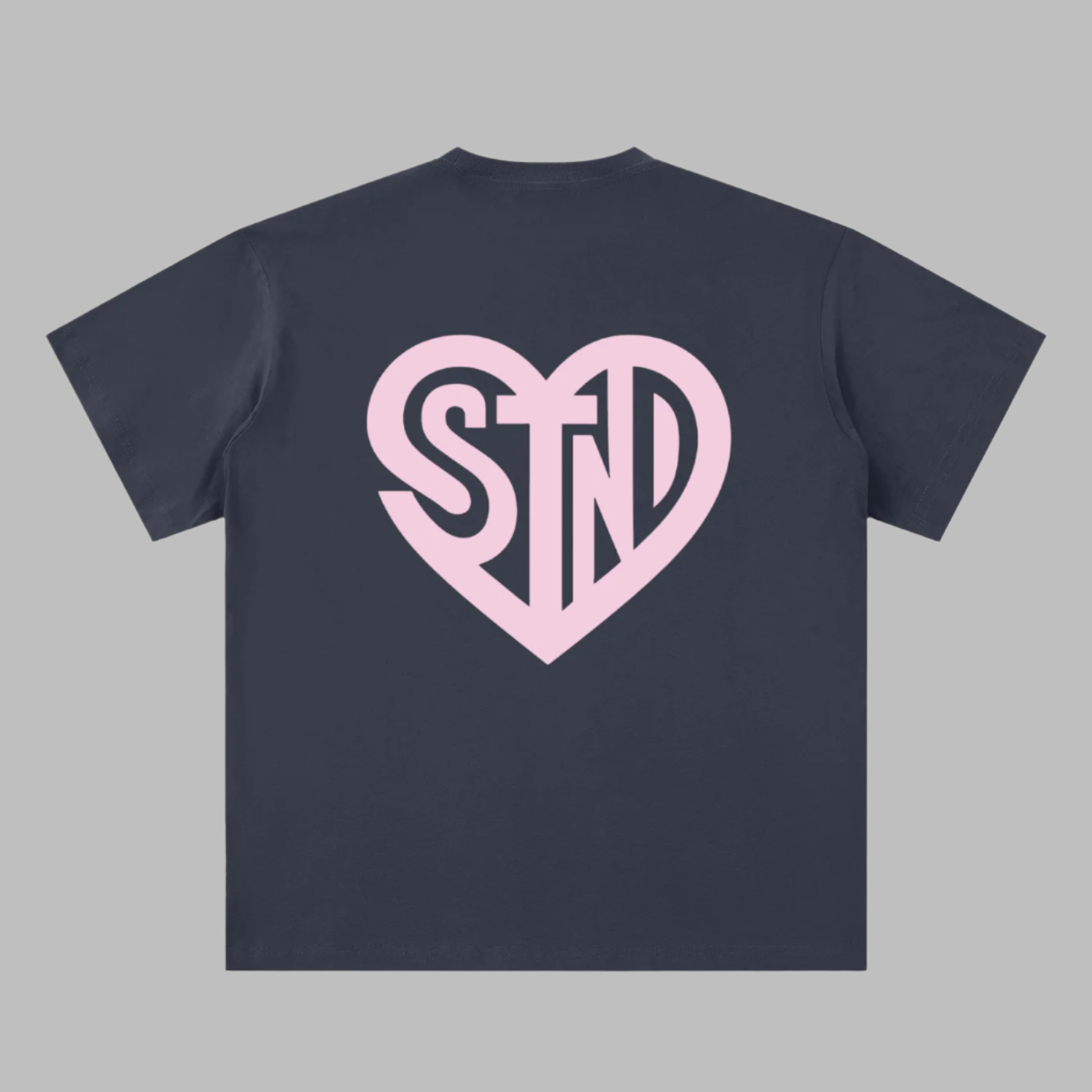 Soft Pink Heart Logo Tee