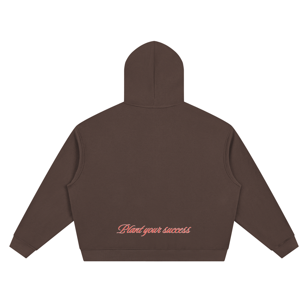 Waffle Zip Up Hoodie