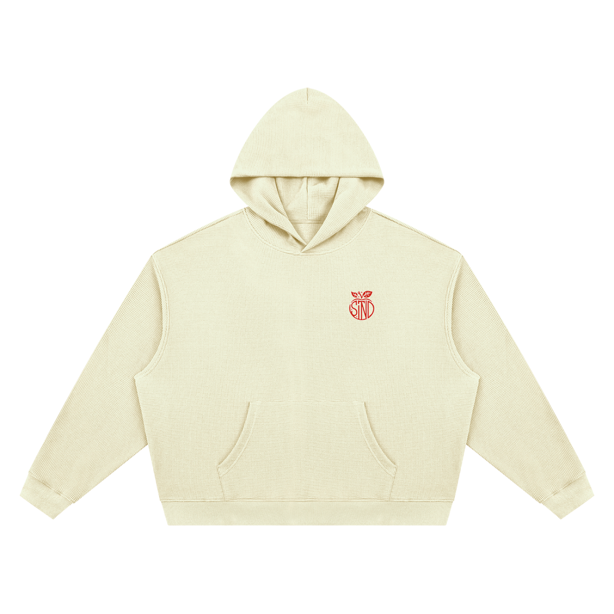 Waffle Boxy Hoodie