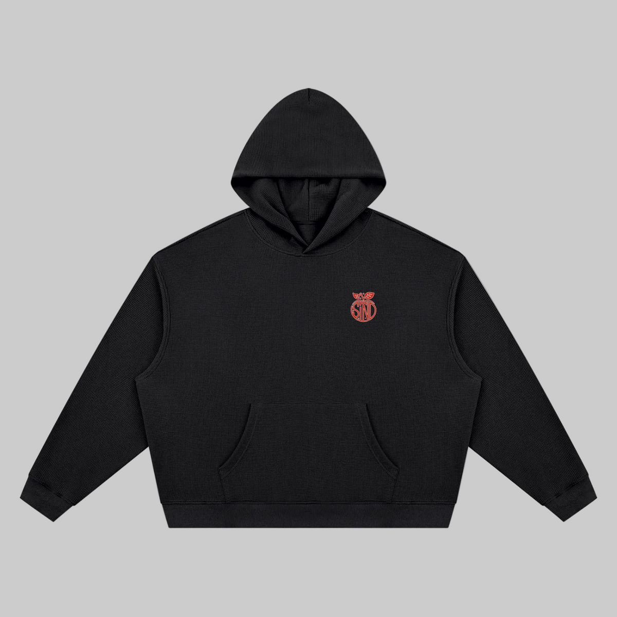 Waffle Boxy Hoodie