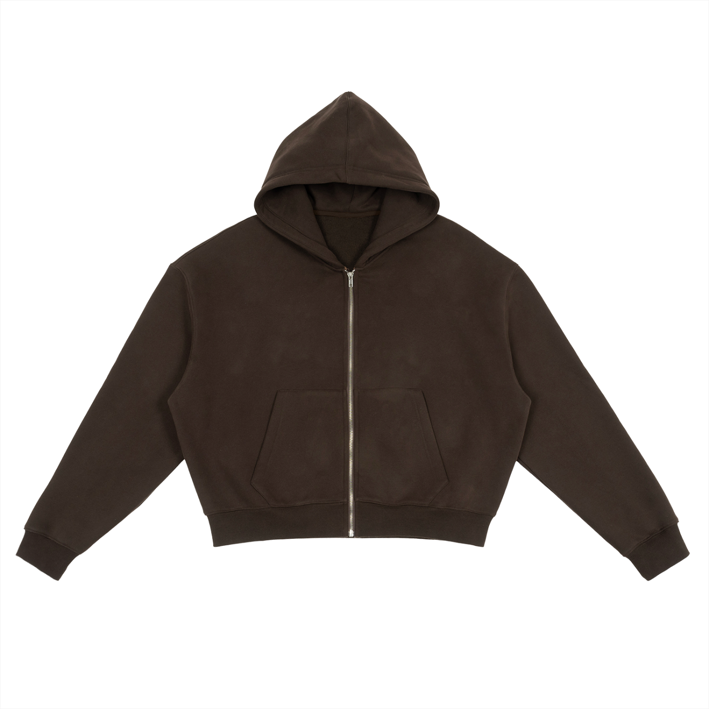 Core  Zip-Up Boxy Hoodie