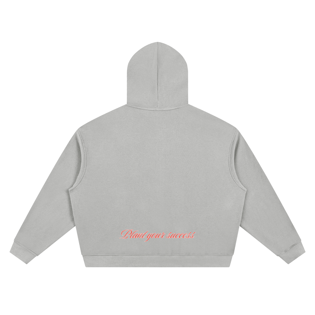 Waffle Zip Up Hoodie