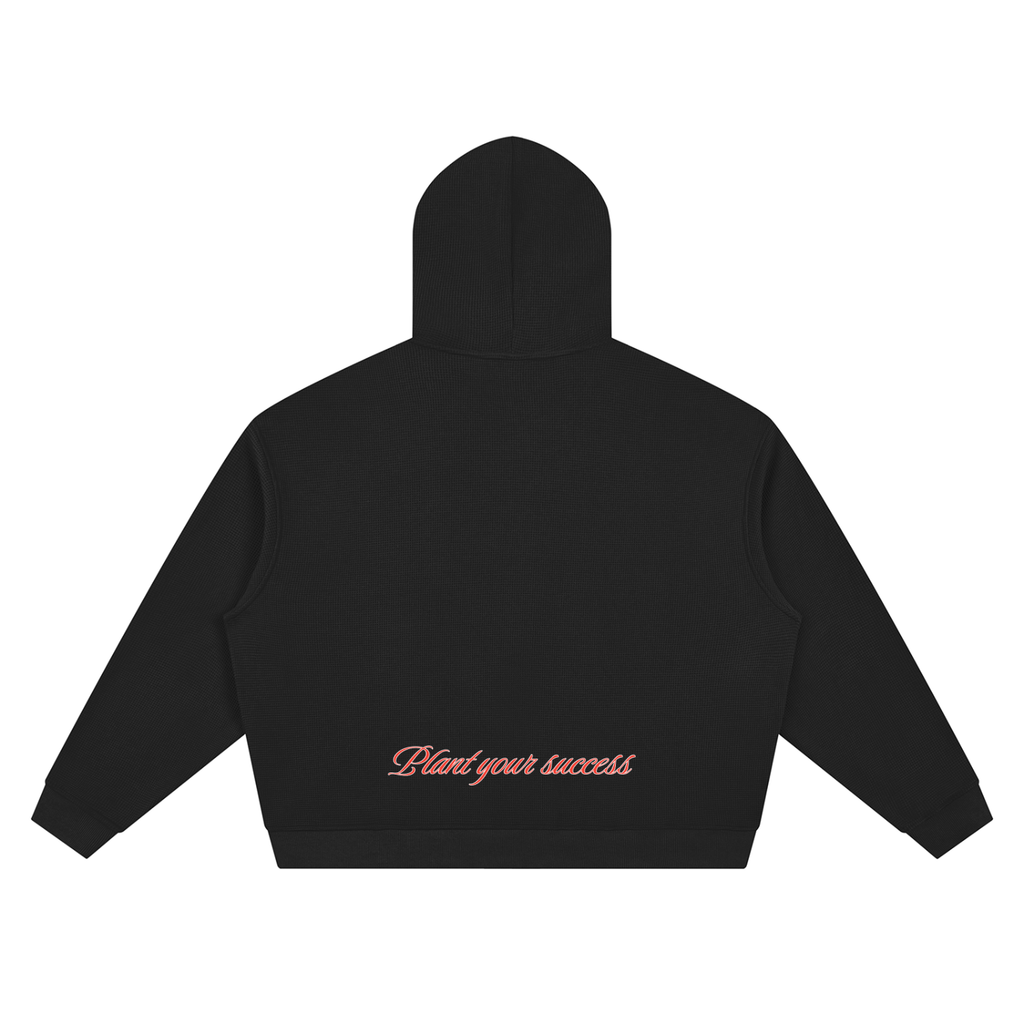 Waffle Zip Up Hoodie