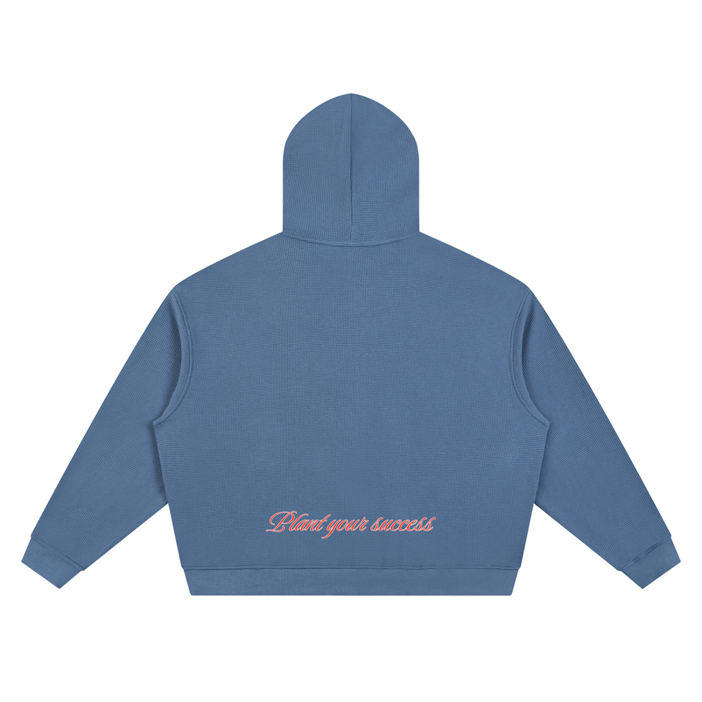 Waffle Zip Up Hoodie