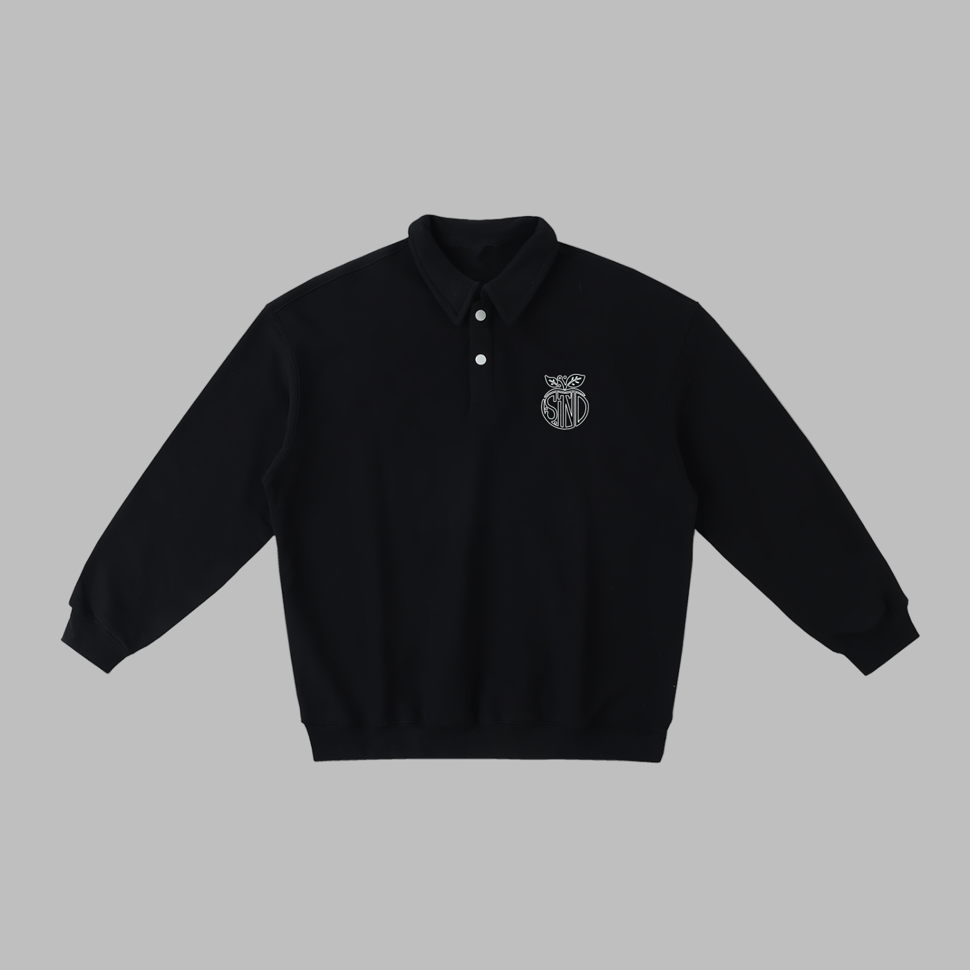 Heavyweight Polo-Collar Sweatshirt