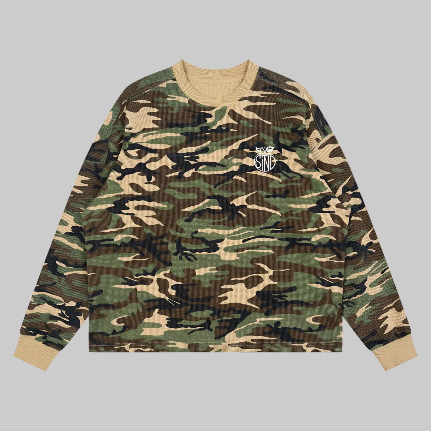 STND Waffle Boxy Long Sleeve Shirt