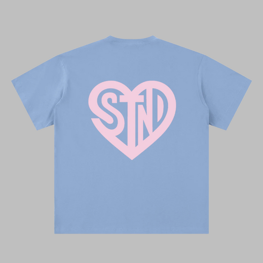 Soft Pink Heart Logo Tee