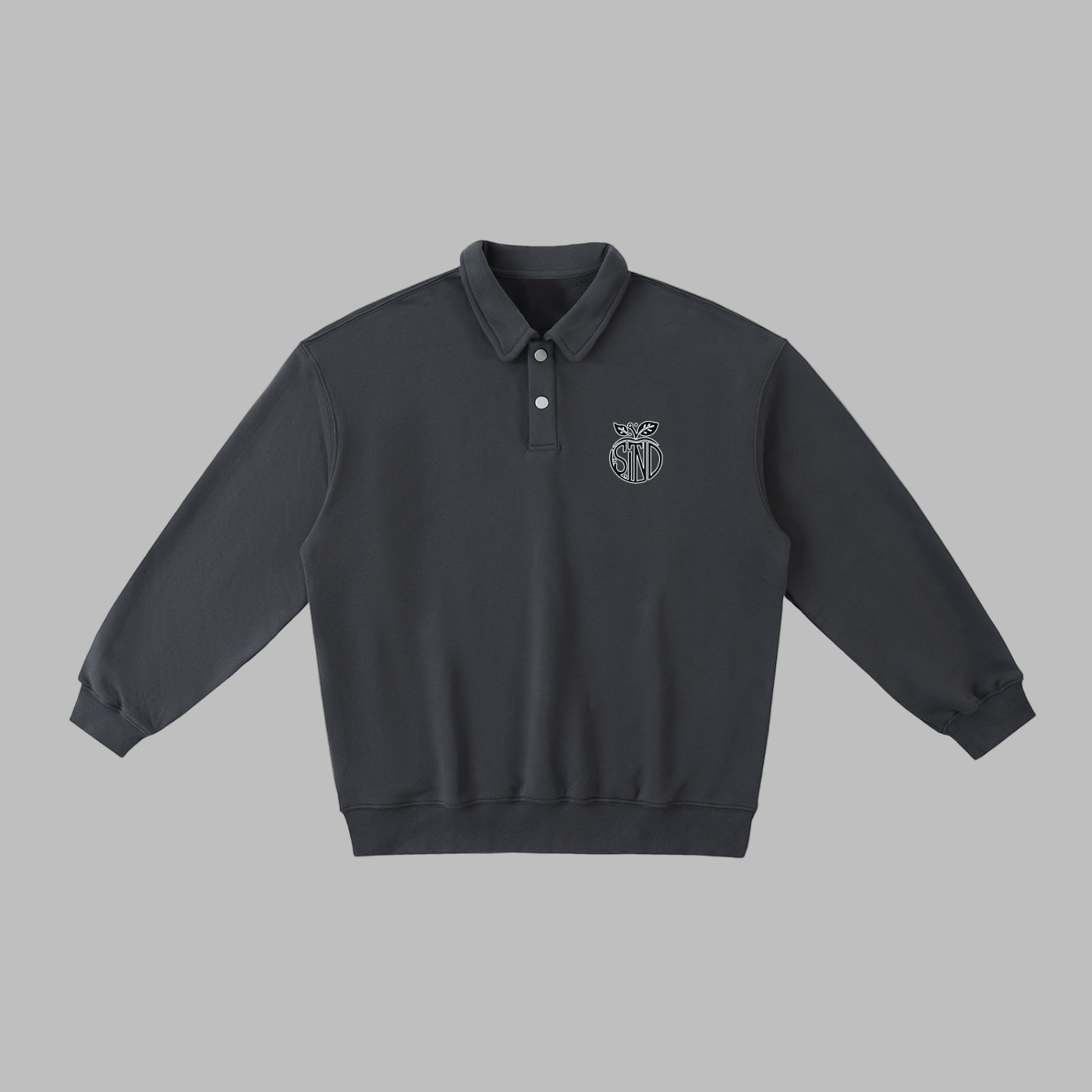 Heavyweight Polo-Collar Sweatshirt