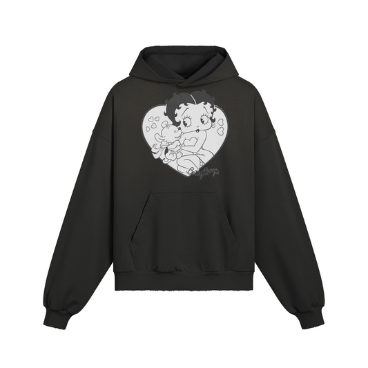 B/W Betty Boop Hoodie